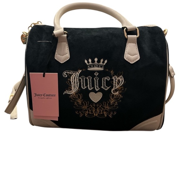 Juicy Couture Black and Tan Satchel - Picture 3 of 3